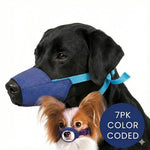 Color-Coded Strap Quick Muzzle for Dogs Sets