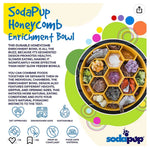 Honeycomb eBowl Deep Slow Feeder Dog Bowl for Enrichment