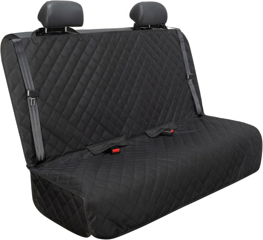 Ultimate Waterproof Bench Car Seat Cover - Heavy-Duty Nonslip Protector for Dogs, Perfect for Trucks and SUVs in Stylish Black